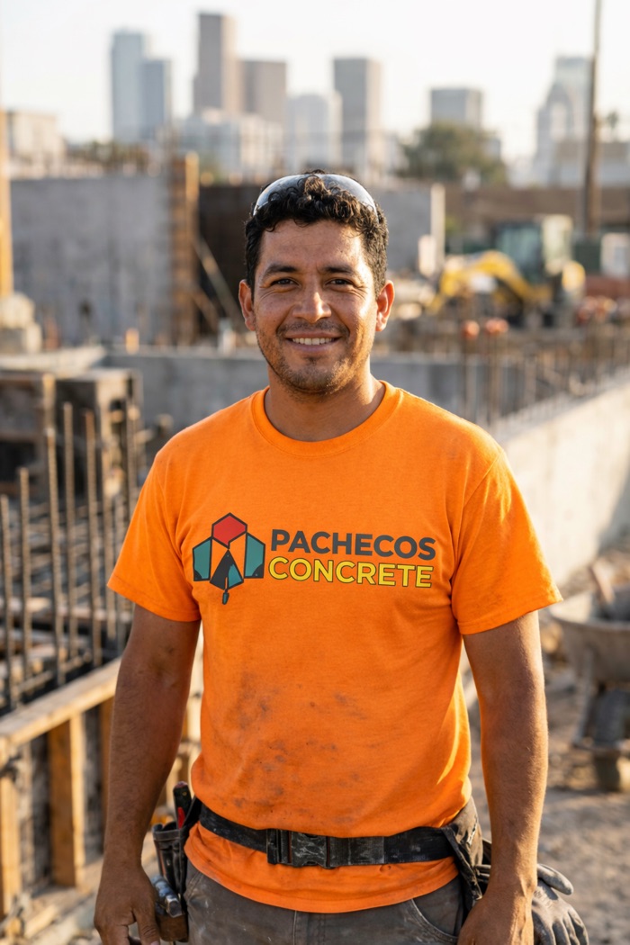 Pacheco's Concrete branded T-shirt