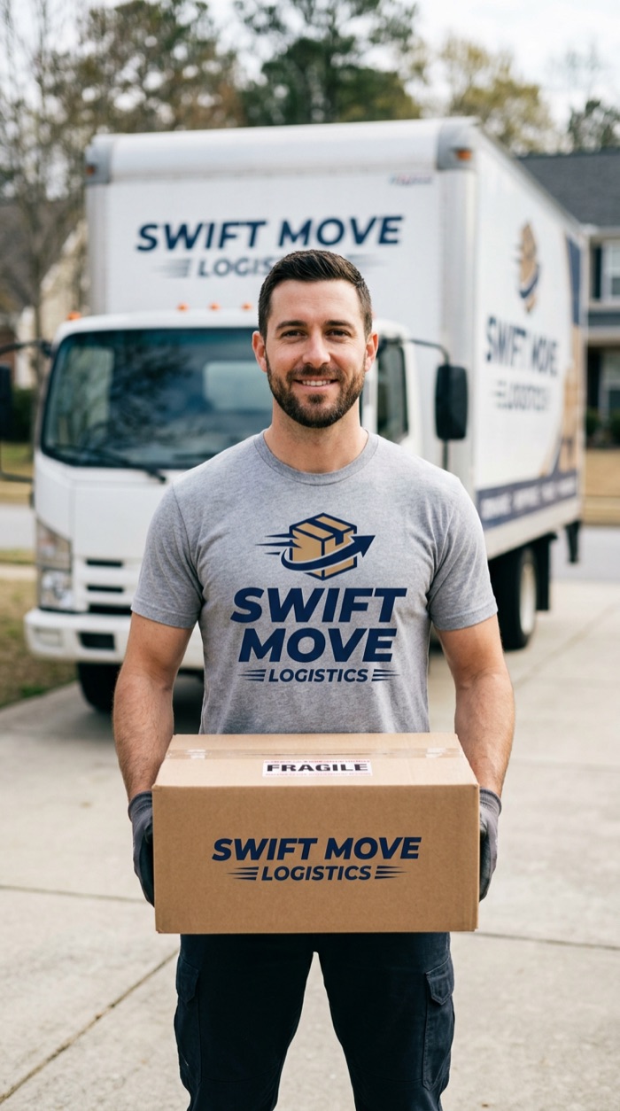 Swift Move Logistics branded T-shirt